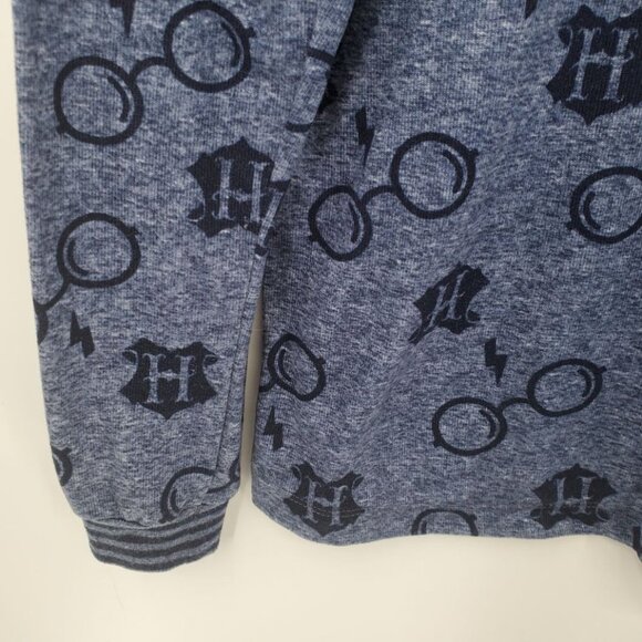 Wizarding World Of Harry Potter Womens Sz M Blue Soft Sweater Top Long Sleeve - Picture 3 of 9